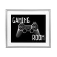 thumbnail image 1 of Stupell Industries Gaming Room Black Controller Gray Framed Print Under Glass, design by Kim Allen, 1 of 9