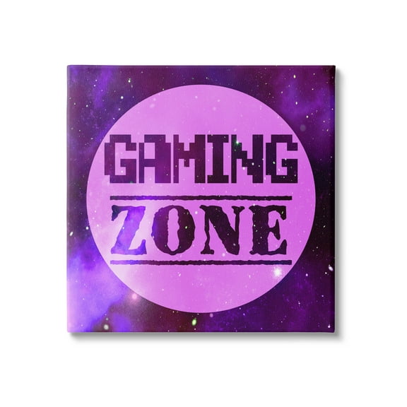 Stupell Industries Gaming Zone Night Sky Graphic Art Gallery Wrapped Canvas Print Wall Art, Design by Marcus Prime