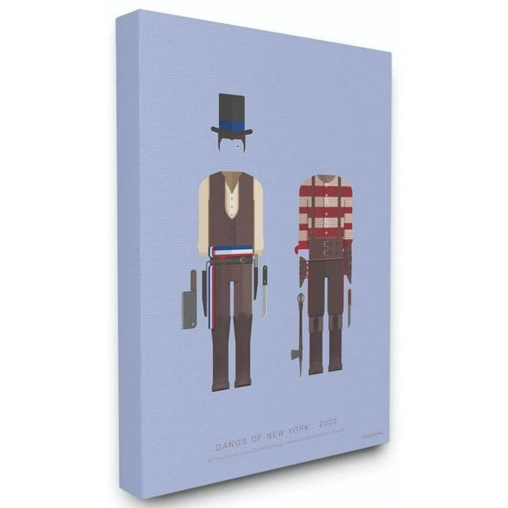 Stupell Industries Gangs of New York Famous People Characters Fashion Design Canvas Wall Art by Fred Birchal