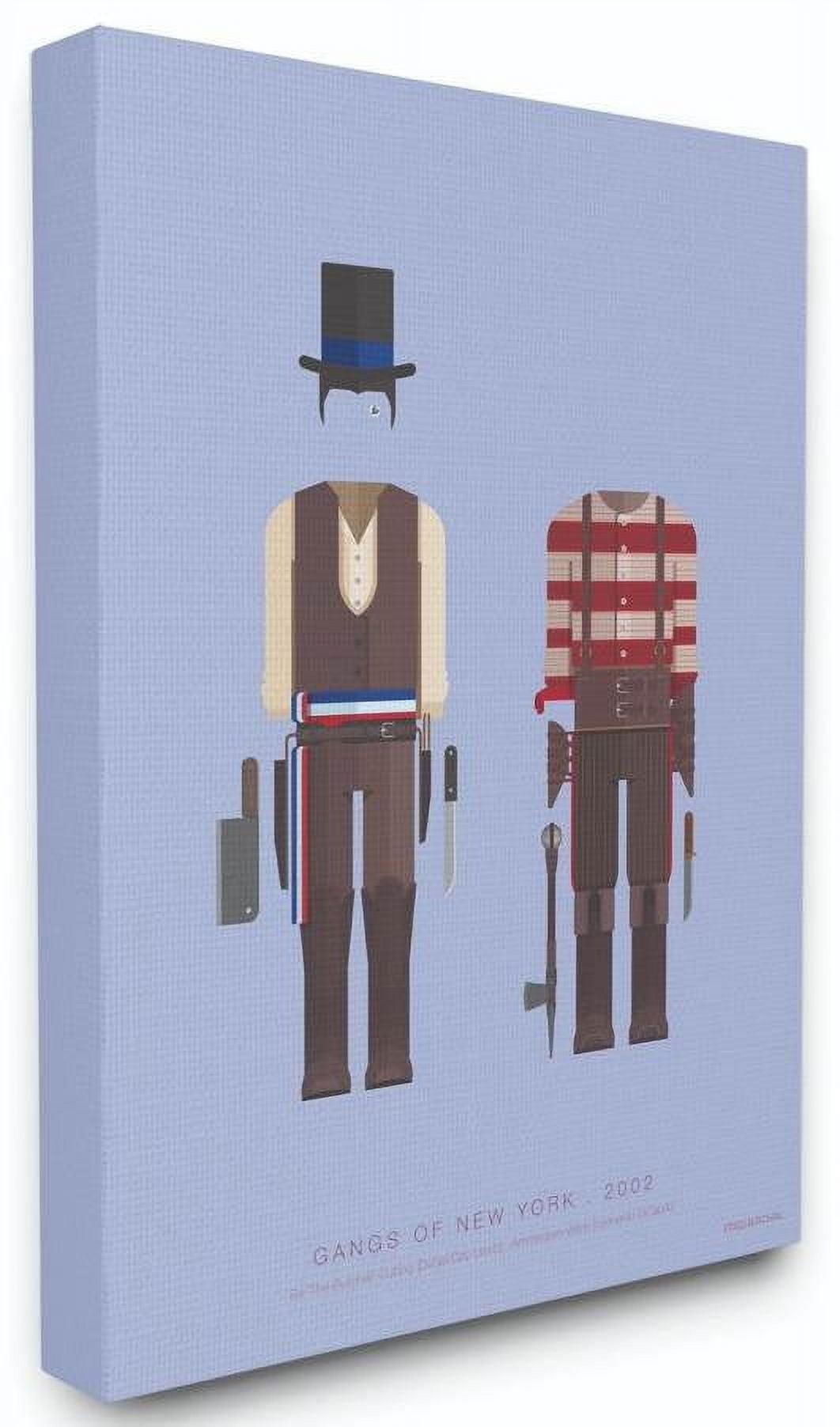 Stupell Industries Gangs of New York Famous People Characters Fashion Design Canvas Wall Art by Fred Birchal