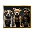 Stupell Industries Gangster Dogs Trio Puppies Animals & Insects