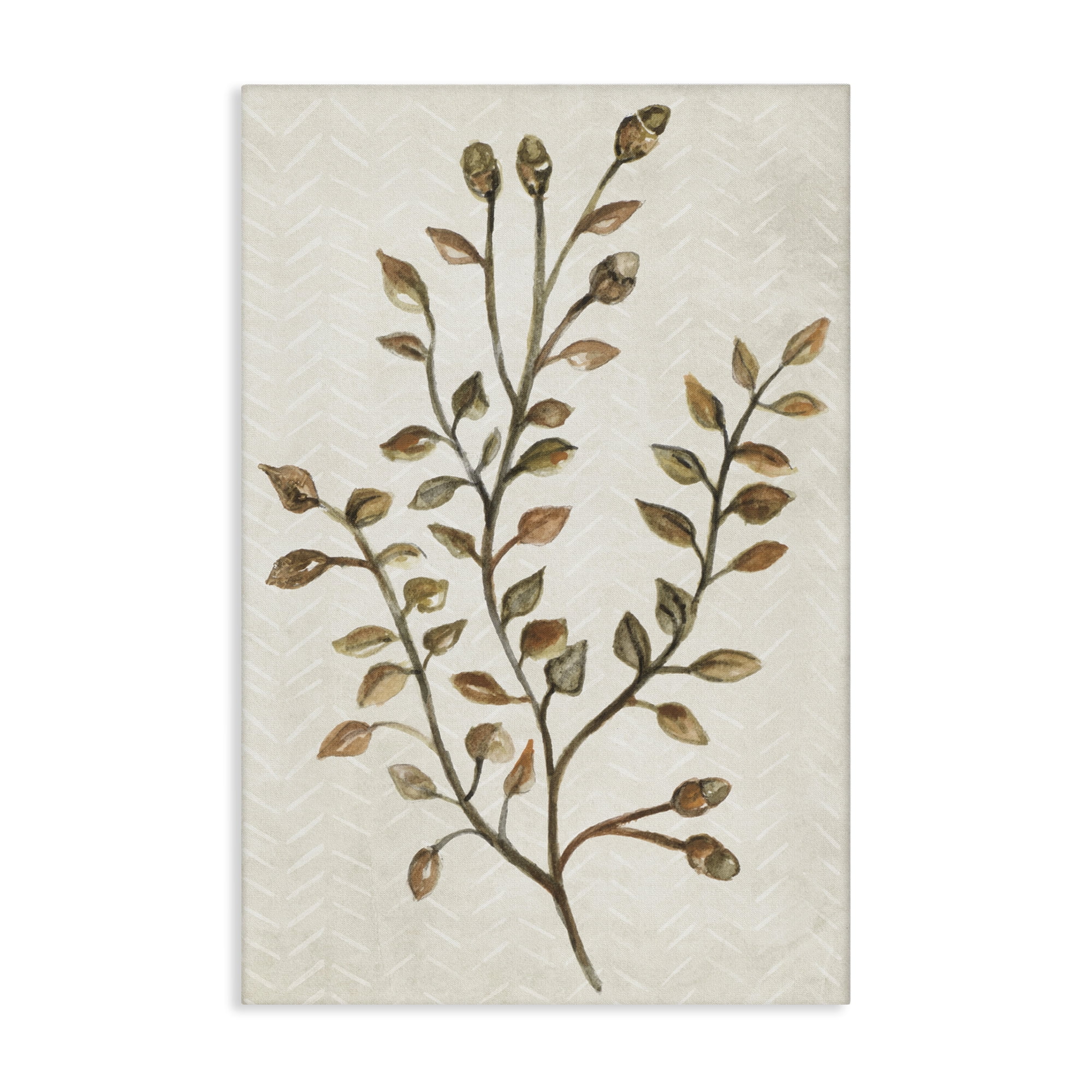 Stupell Industries Garden Botanics Sprig Botanical & Floral Painting Gallery Wrapped Canvas Art Print Wall Art, 16 x 24