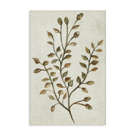 Stupell Industries Garden Botanics Sprig Botanical & Floral Painting Gallery Wrapped Canvas Art Print Wall Art, 16 x 24