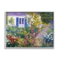 thumbnail image 1 of Stupell Industries Garden Cottage House Landscape Painting Gray Framed Art Print Wall Art, 20 x 16, 1 of 9