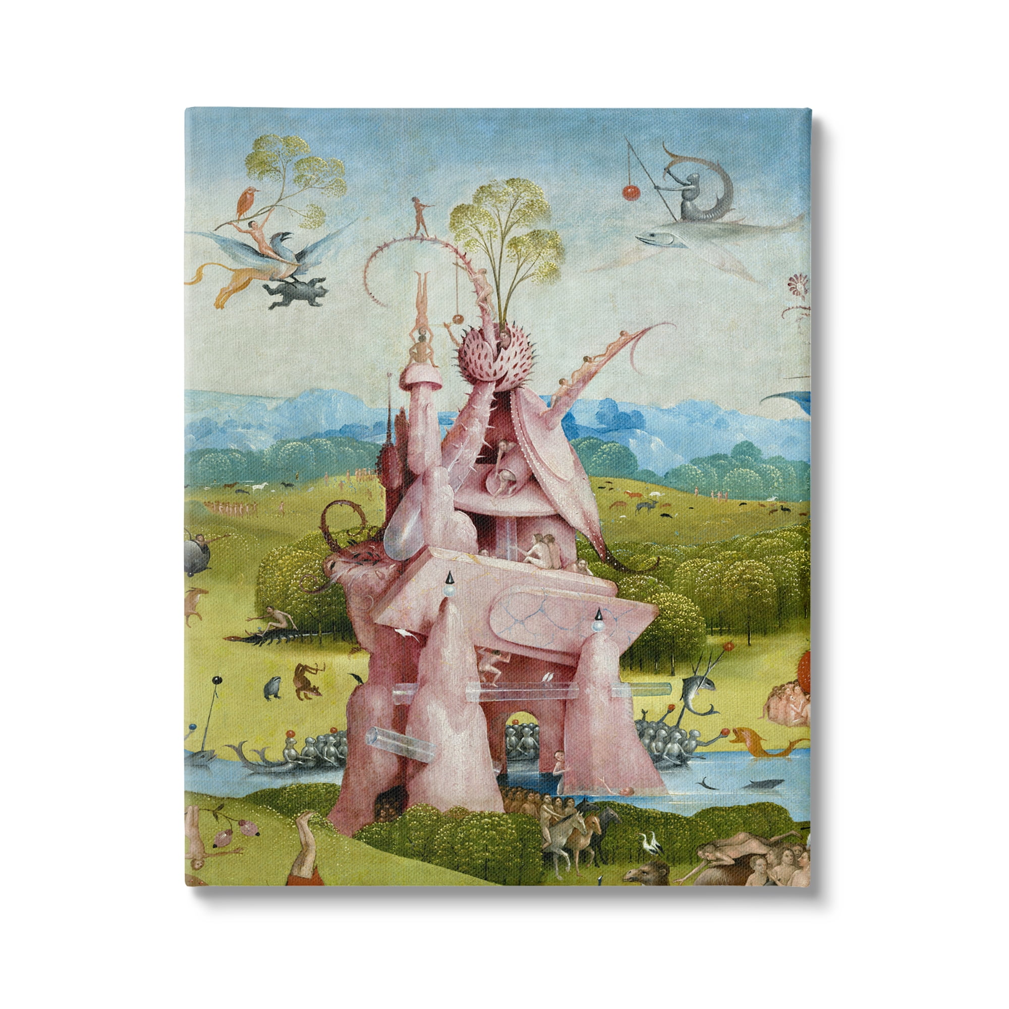 Stupell Industries Garden of Earthly Delights Left Panel Detail Hieronymus Bosch Painting Painting Gallery Wrapped Canvas Print Wall Art, Design by one1000paintings