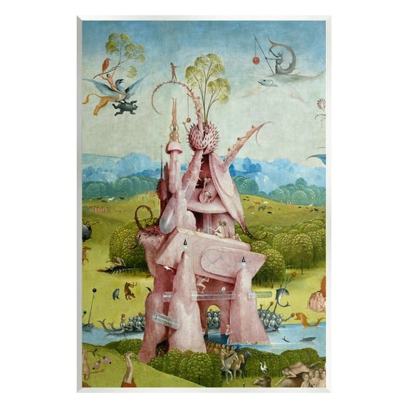 Stupell Industries Garden of Earthly Delights Left Panel Detail Hieronymus Bosch Painting Painting Unframed Art Print Wall Art, Design by one1000paintings