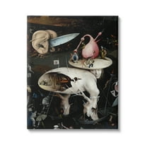 Stupell Industries Garden of Earthly Delights Right Panel Detail Hieronymus Bosch Painting Painting Gallery Wrapped Canvas Print Wall Art, Design by one1000paintings