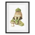 thumbnail image 1 of Stupell Industries Bohemian Garden Elf with Frogs Black Framed Print Under Glass, 17 x 23, by Nancy Overton, 1 of 8