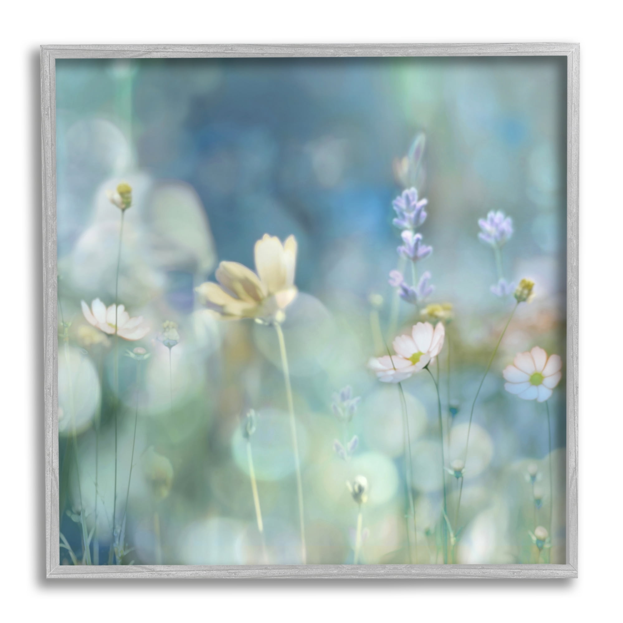 Stupell Industries Garden Floral Photography Botanical & Floral Photography Gray Framed Art Print Wall Art, 17 x 17