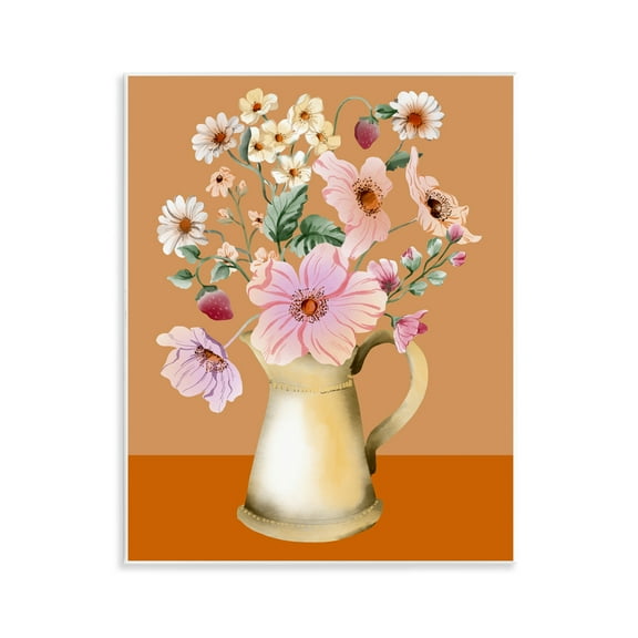 Stupell Industries Garden Florals in Jug Plants & Flowers Painting Unframed Art Print Wall Art, 11 x 14