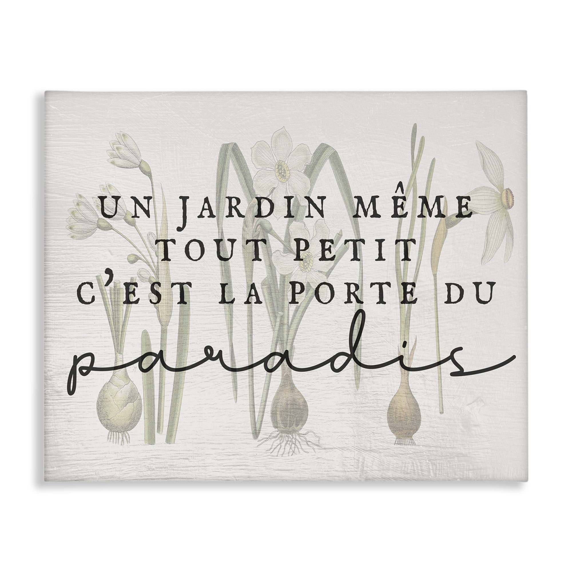 Stupell Industries Garden Gateway to Heaven Plants & Flowers Painting Wrapped Canvas Art Print Wall Art, 20 x 16