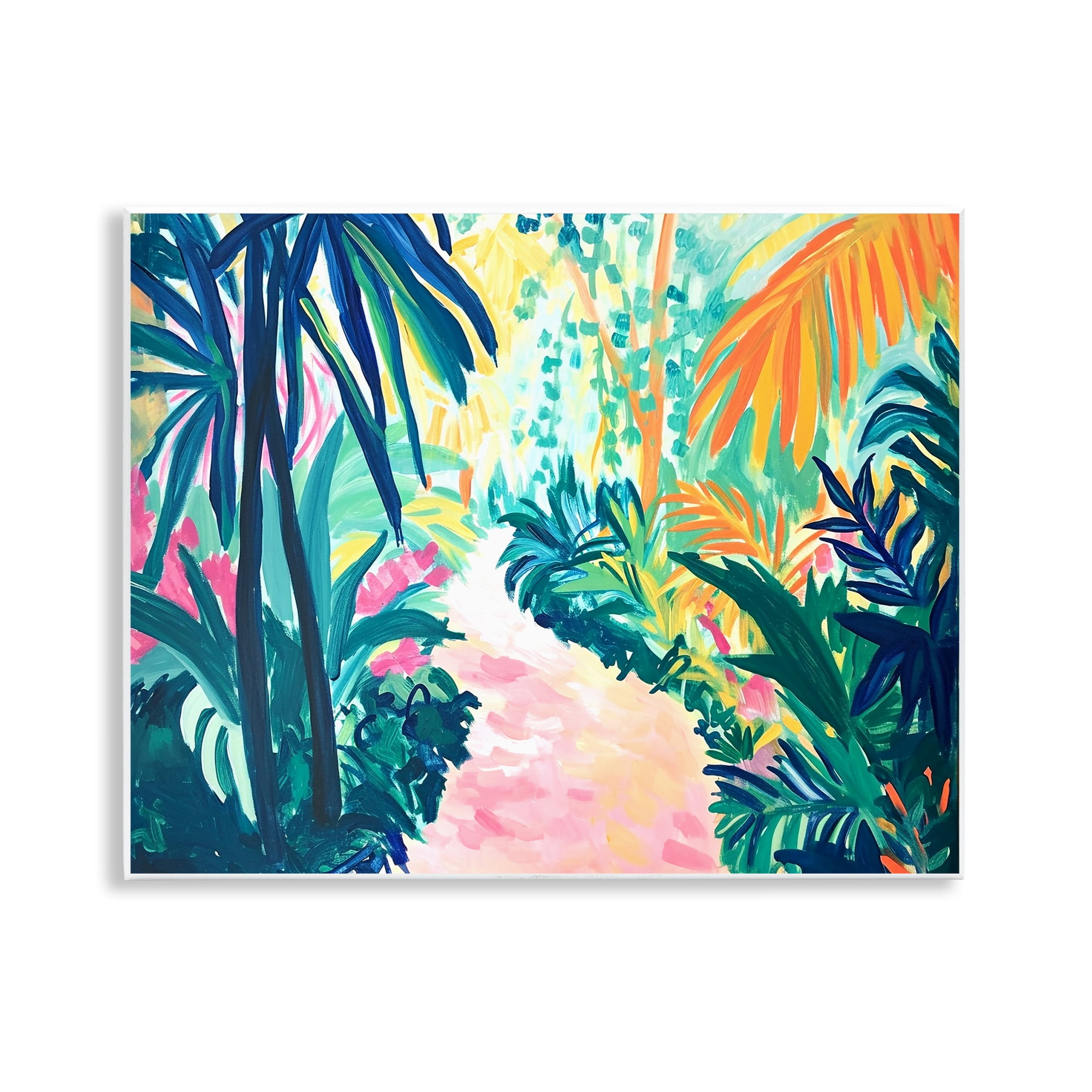 Stupell Industries Garden Of Bright Color Botanical & Floral Painting Unframed Art Print Wall Art, 14 x 11