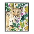 thumbnail image 1 of Stupell Industries Bohemian Garden Plants Cheetah Black Framed Giclee Art, 11 x 14, by Lanie Loreth, 1 of 8