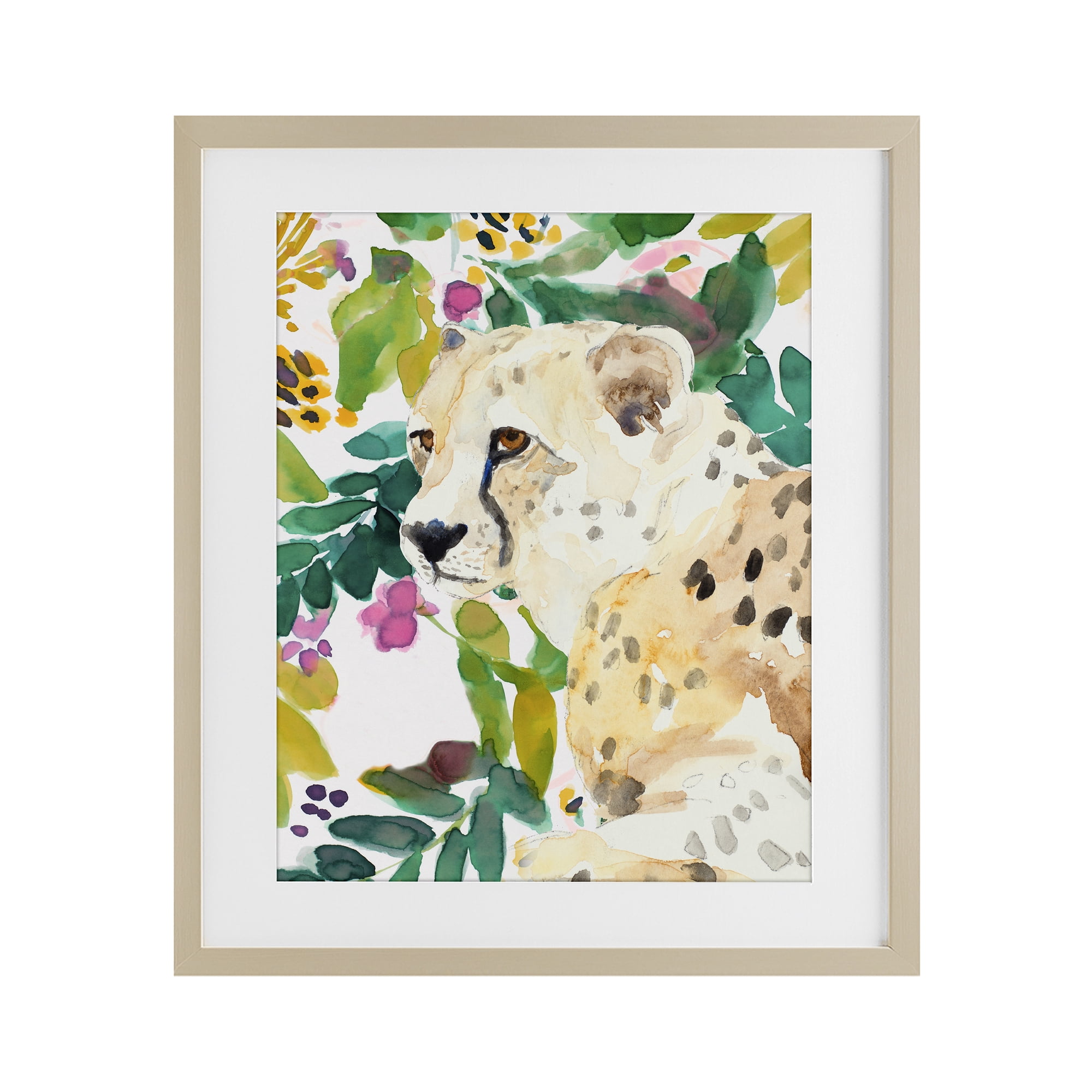 Stupell Industries Garden Plants Leopard Birch Framed Print Under Glass, design by Lanie Loreth