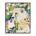 thumbnail image 1 of Stupell Industries Eclectic Garden Plants Leopard Black Framed Giclee Art, 11 x 14, by Lanie Loreth, 1 of 8