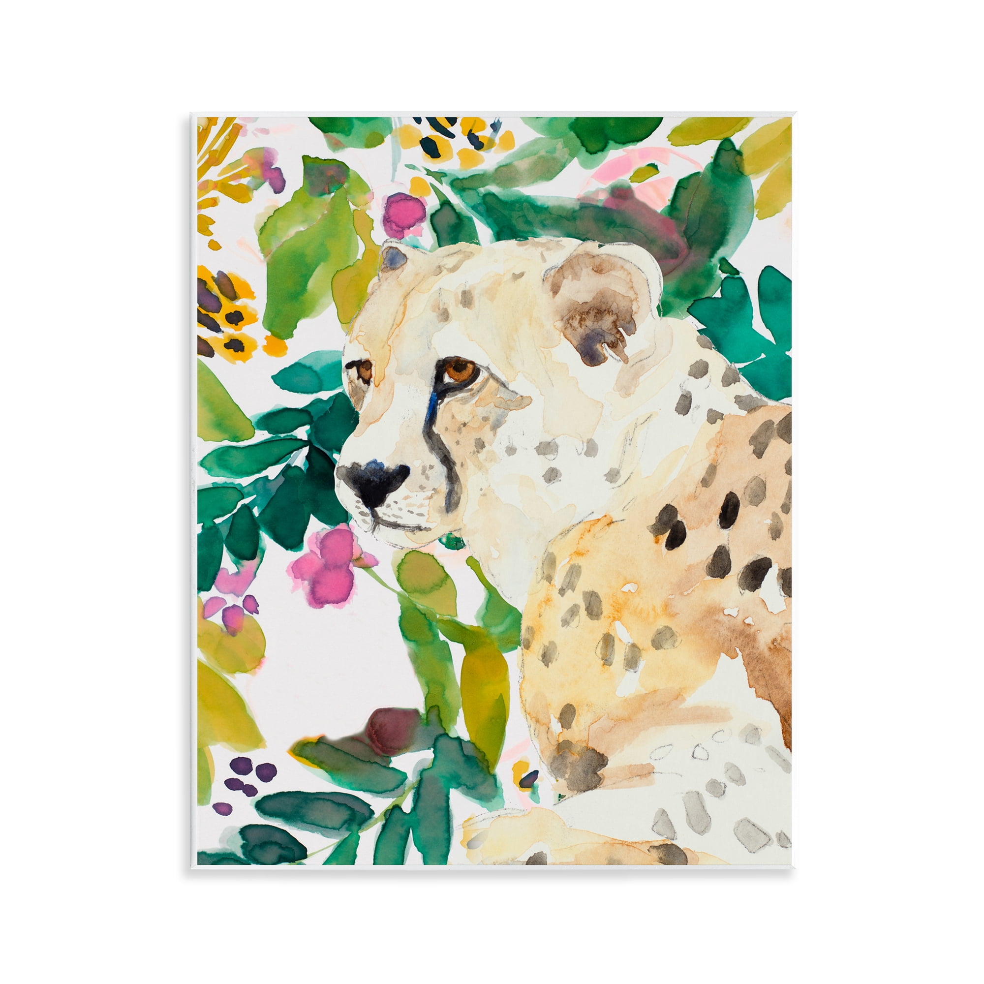 Stupell Industries Garden Plants Leopard Wall Plaque Art, design by Lanie Loreth