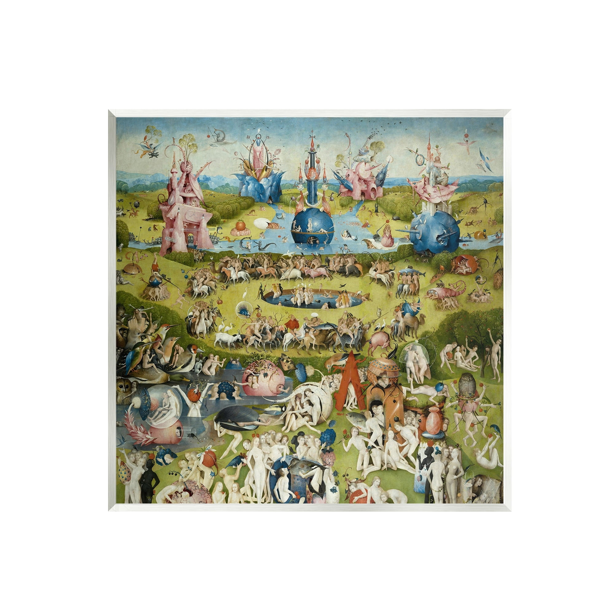 Stupell Industries Garden of Earthly Delights Center Panel Hieronymus Bosch Painting Painting Unframed Art Print Wall Art, Design by one1000paintings