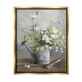 thumbnail image 1 of Stupell Industries Gardening Can Daisy Bouquet Botanical & Floral Painting Gold Floater Framed Art Print Wall Art, 17 x 21, 1 of 9