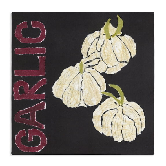 Stupell Industries Rustic Lodge Garlic Garden Vegetable Canvas Art, 17 x 17, by Nancy Overton
