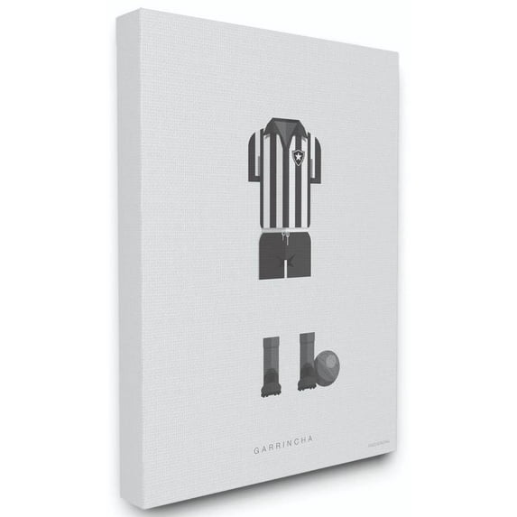 Stupell Industries Garrincha Famous People Characters Fashion Design Canvas Wall Art by Fred Birchal