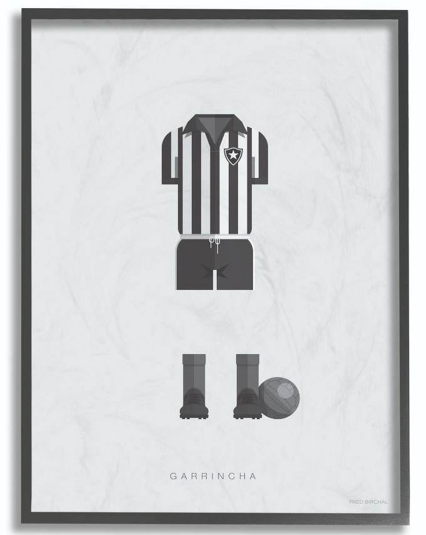 Stupell Industries Garrincha Famous People Characters Fashion Design Framed Wall Art by Fred Birchal