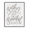 thumbnail image 1 of Stupell Industries Rustic Lodge Gather Here Family Grey White Word Design Black Framed Giclee Art, 11 x 14, by Jaxn Blvd., 1 of 6