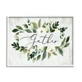 thumbnail image 1 of Stupell Industries Gather Text White Flower Green Botanicals Distressed Pattern, 14 x 11,Design by Lettered and Lined, 1 of 5