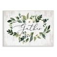 thumbnail image 1 of Stupell Industries Gather Text White Flower Green Botanicals Distressed Pattern, 15 x 10,Design by Lettered and Lined, 1 of 5