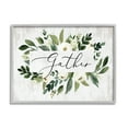 thumbnail image 1 of Stupell Industries Gather Text White Flower Green Botanicals Distressed Pattern, 30 x 24,Design by Lettered and Lined, 1 of 5
