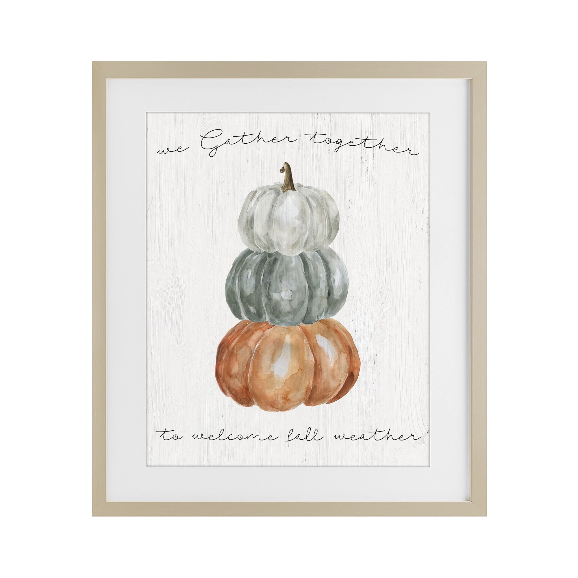 Stupell Industries Gather Together Fall Weather Birch Framed Print Under Glass, design by Livi Finn