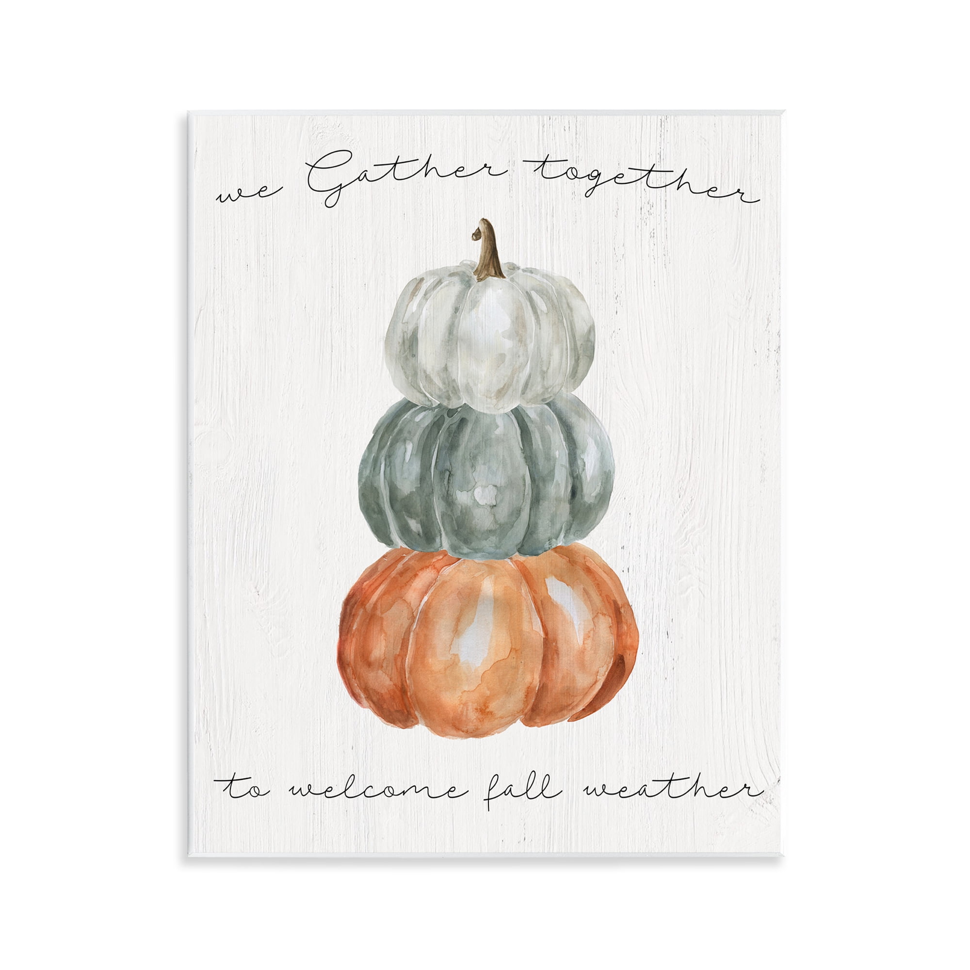 Stupell Industries Gather Together Fall Weather Wall Plaque Art, design by Livi Finn