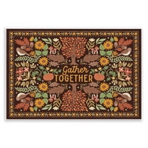 Stupell Industries Gather Together on Brown Landscape Painting Unframed Art Prints Wall Art, 15 x 10