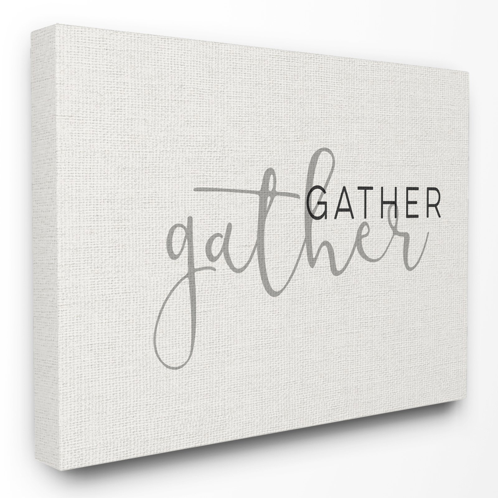 Stupell Industries Gather Typography Canvas Wall Art, 30 x 1.5 x 40