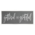 thumbnail image 1 of Stupell Industries Gathered & Grateful Fancy Cursive Thankful Family Graphic Art Unframed Art Print Wall Art, Design by Lettered and Lined, 1 of 5