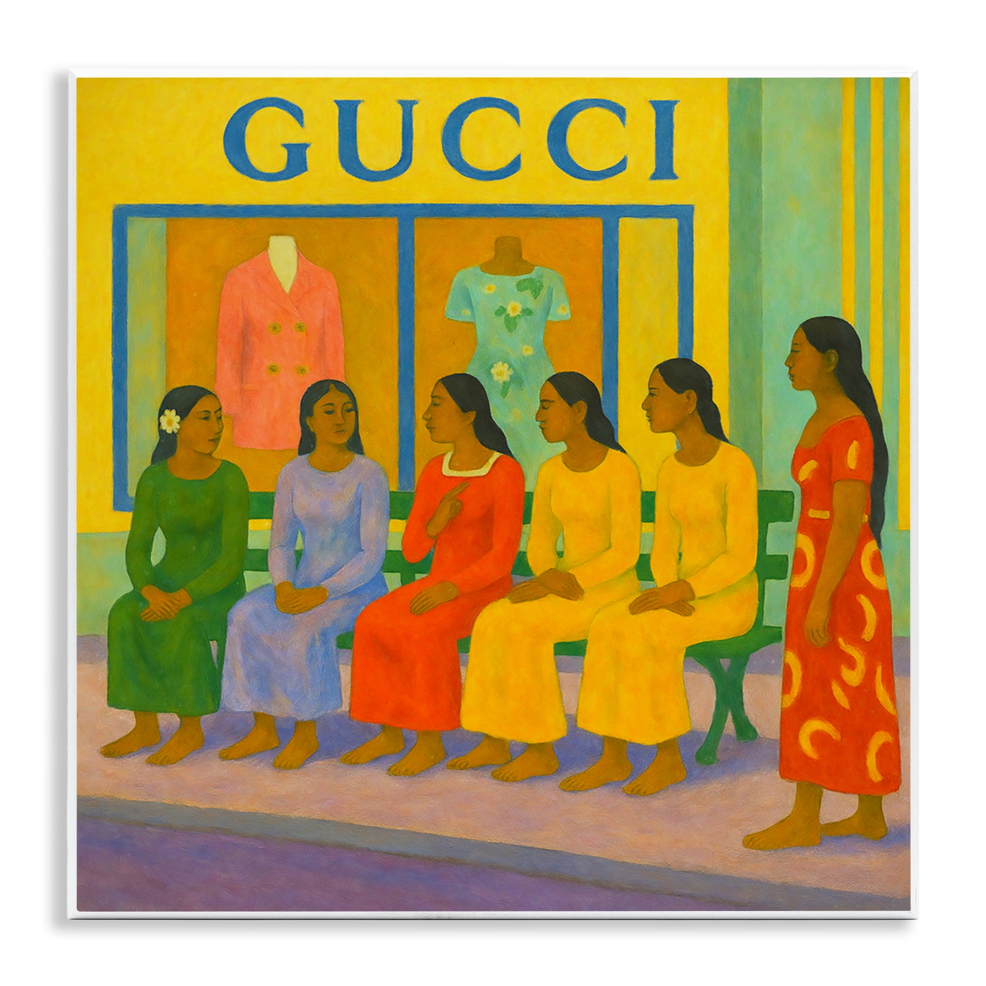 Stupell Industries Gaugin Style Glam Wall Plaque Art, design by Grotto Studios