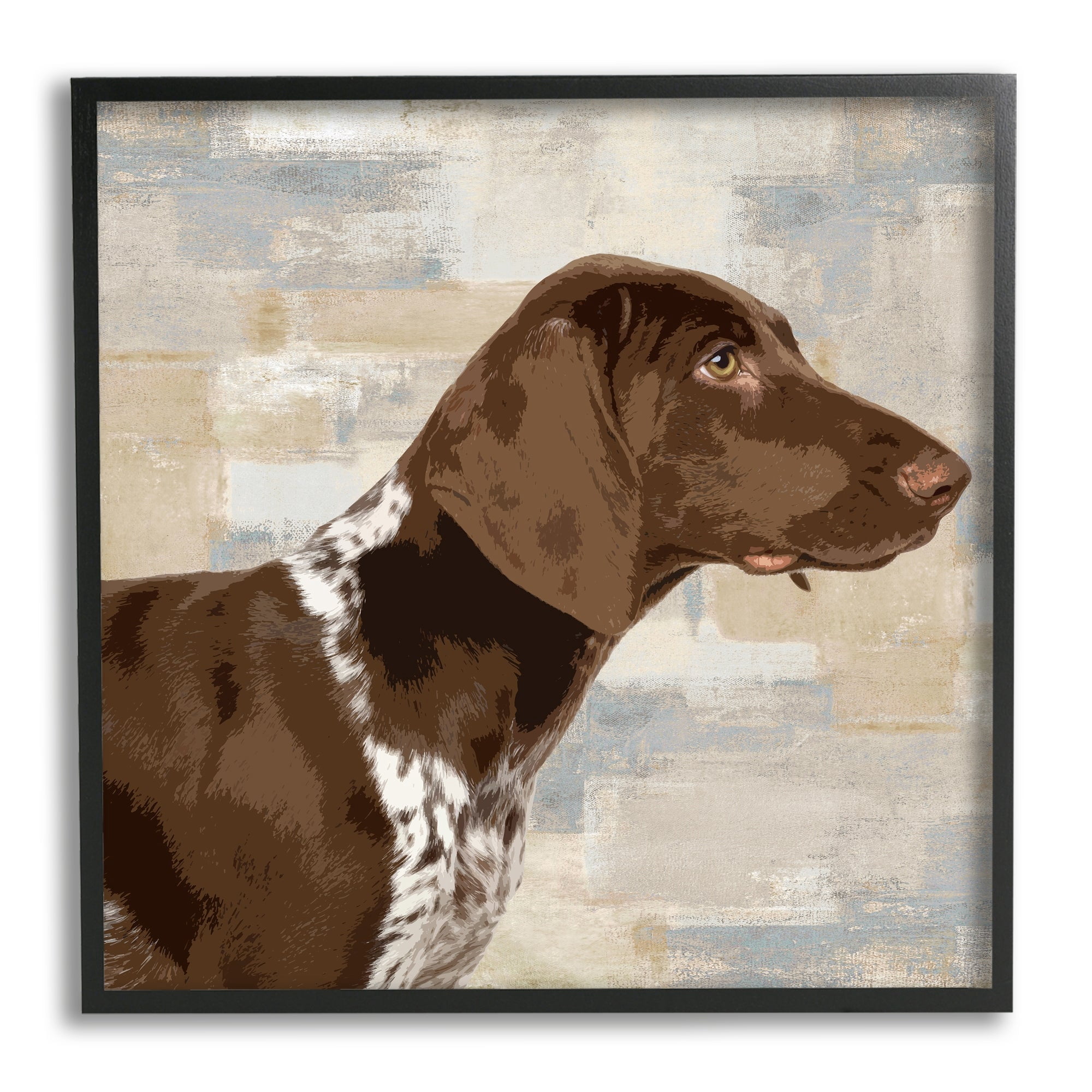 Stupell Industries Gazing Pointer Dog Vintage Dog Portrait,12 x 12, Design by Keri Rodgers