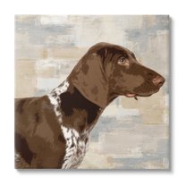 Stupell Industries Gazing Pointer Dog Vintage Dog Portrait,36 x 36, Design by Keri Rodgers