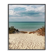 Stupell Industries Generous Summer Beach Coast Black Framed Giclee Art design by Marcus Prime, 14 x 11