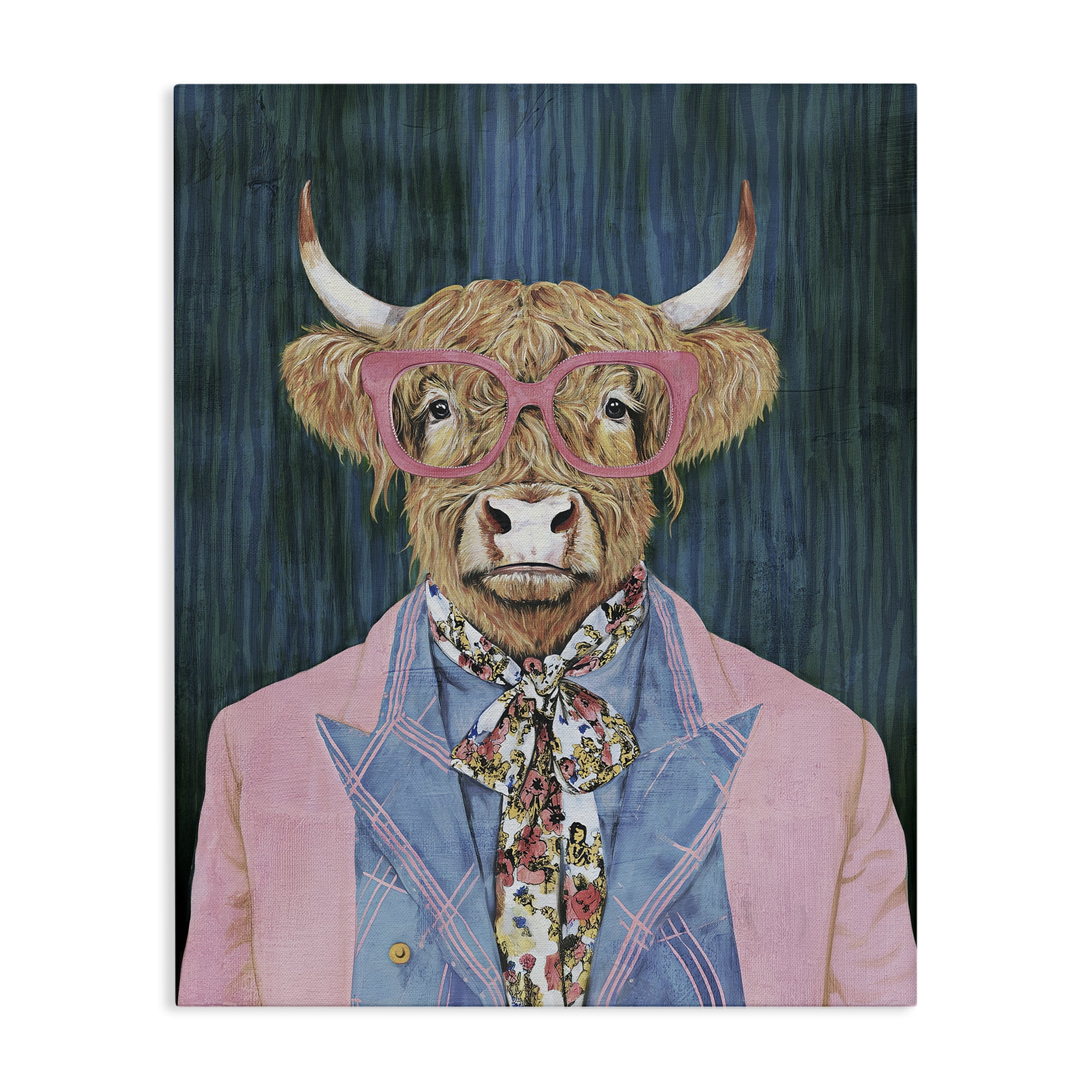 Stupell Industries Gentle Bull Portrait Canvas Wall Art, design by Svetlana Aleynikova