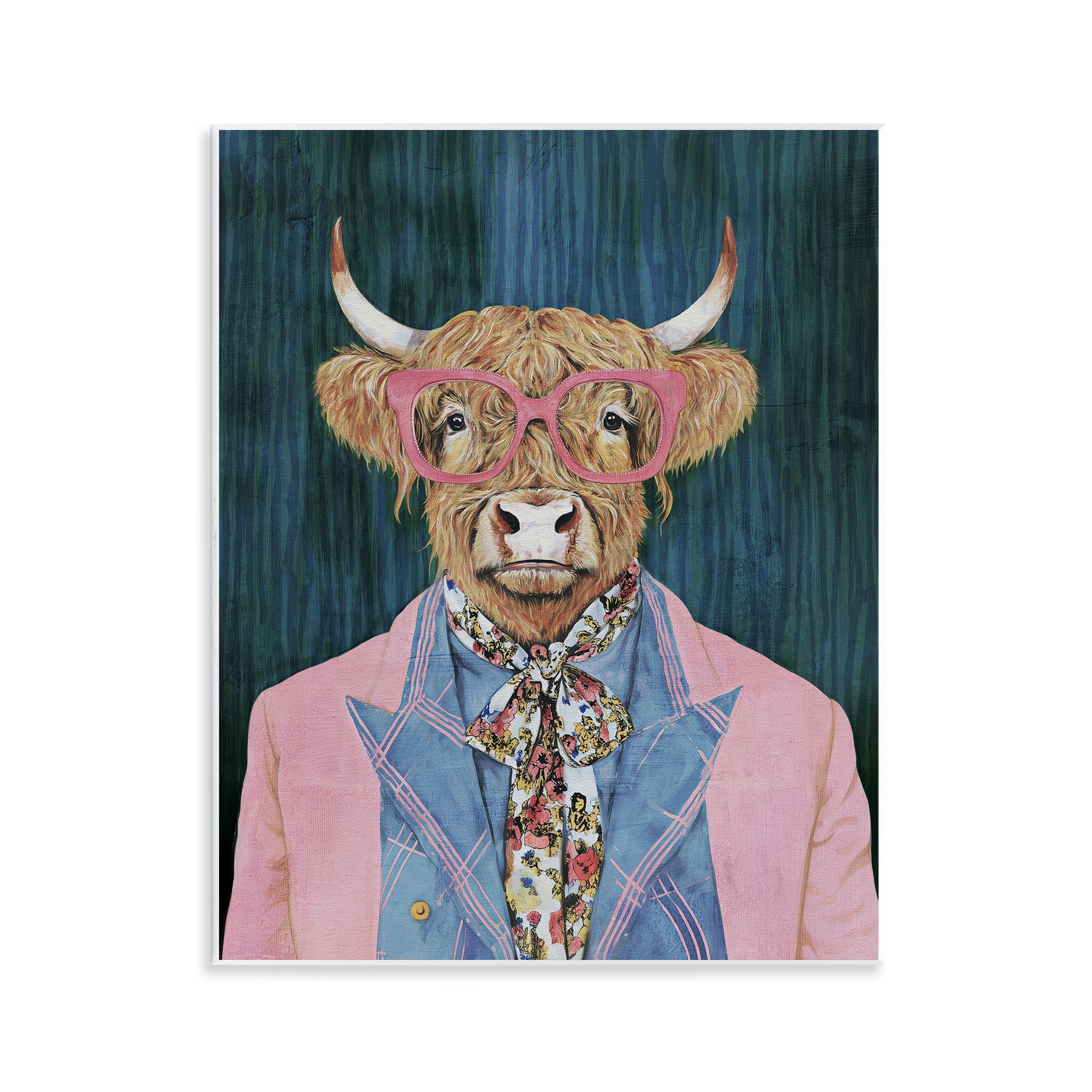 Stupell Industries Gentle Bull Portrait Wall Plaque Art, design by Svetlana Aleynikova