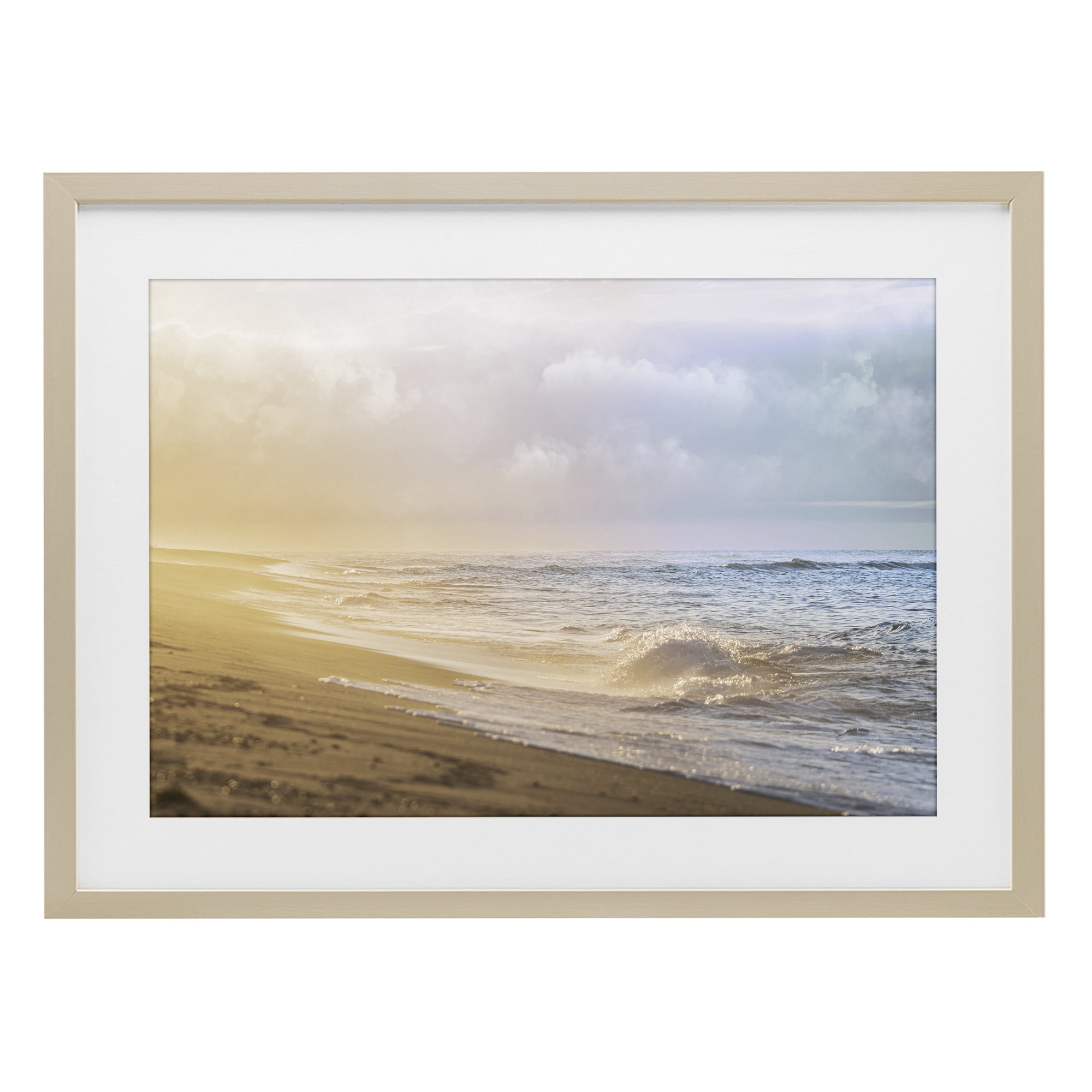 Stupell Industries Gentle Seaside Breeze Birch Framed Print Under Glass, design by Marcus Prime