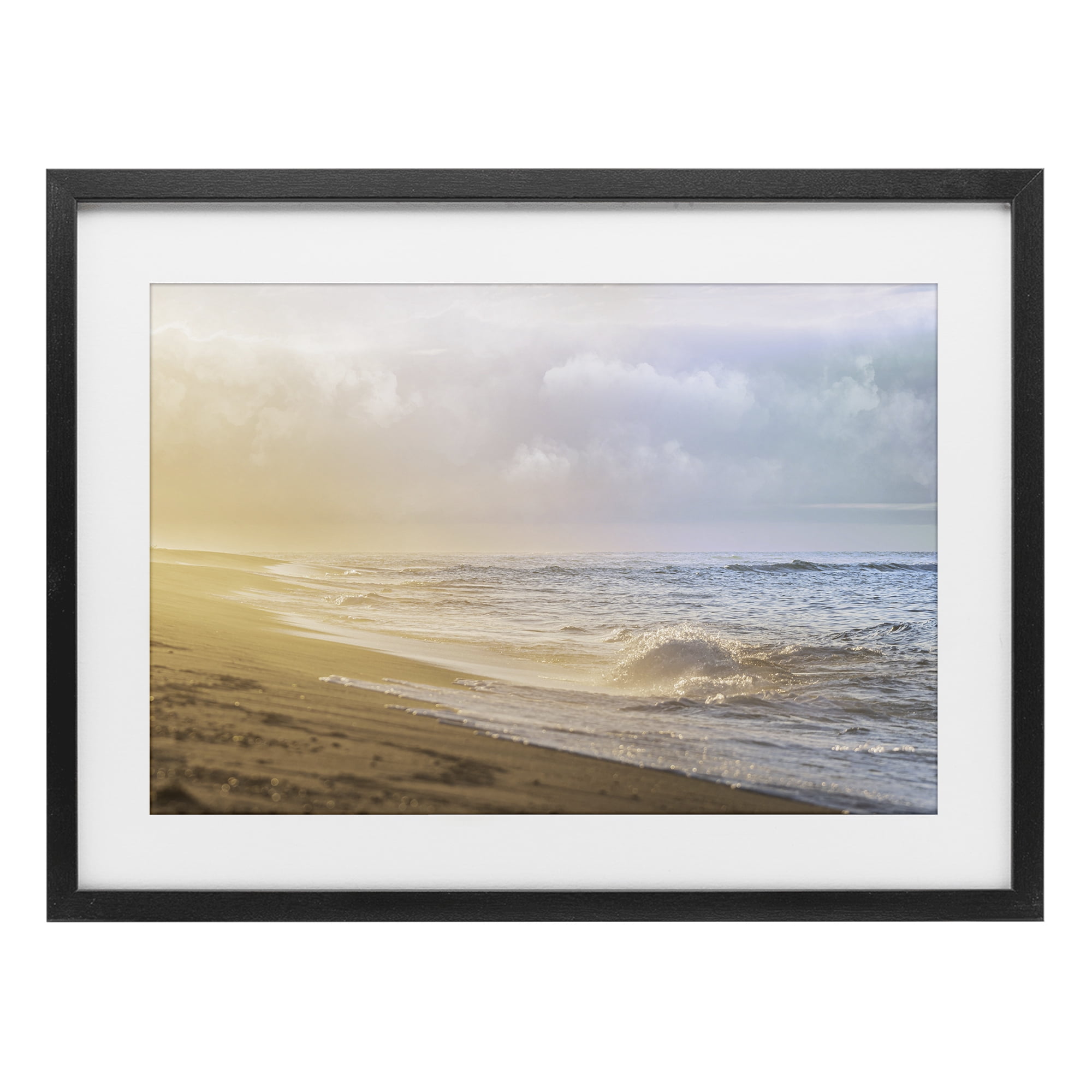 Stupell Industries Gentle Seaside Breeze Black Framed Print Under Glass, design by Marcus Prime