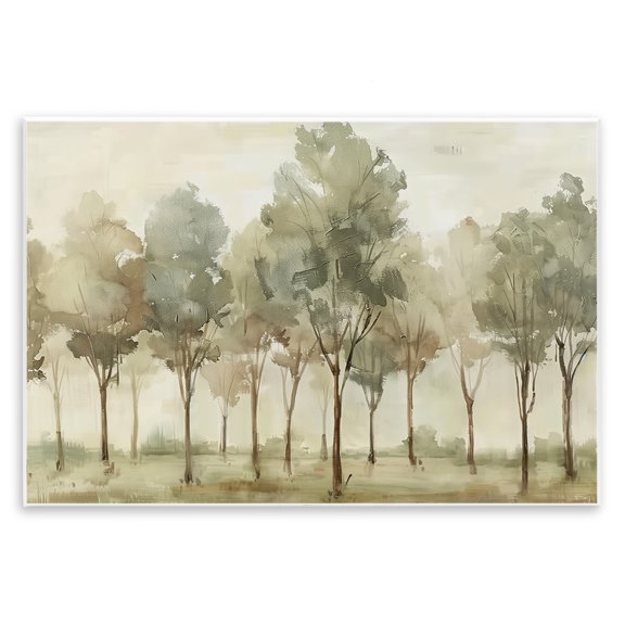 Stupell Industries Gentle Walk in Forest Grove Landscape & Nature Painting Unframed Art Print Wall Art, 15 x 10