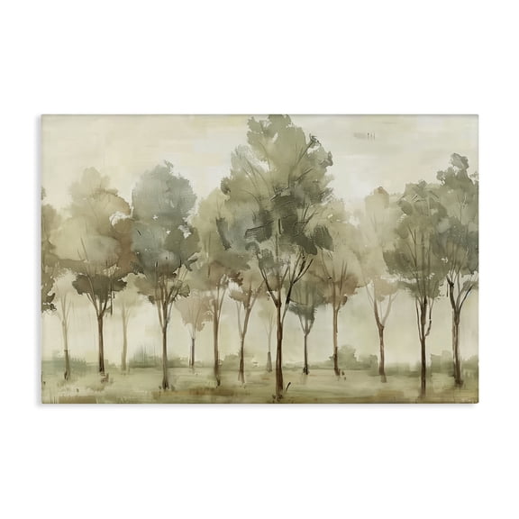 Stupell Industries Gentle Walk in Forest Grove Landscape & Nature Painting Wrapped Canvas Canvas Art Print Wall Art, 45 x 30