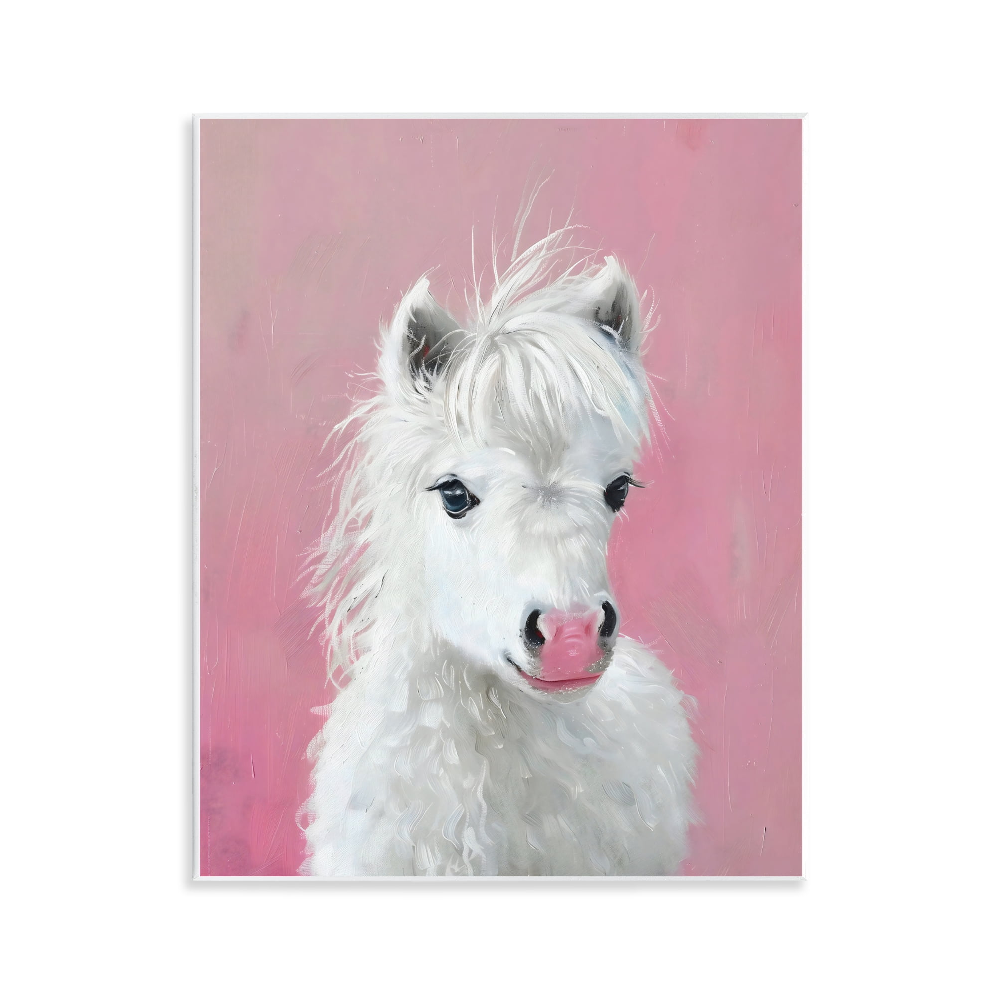 Stupell Industries Gentle White Pony Wall Plaque Art, design by The Prints Vibe
