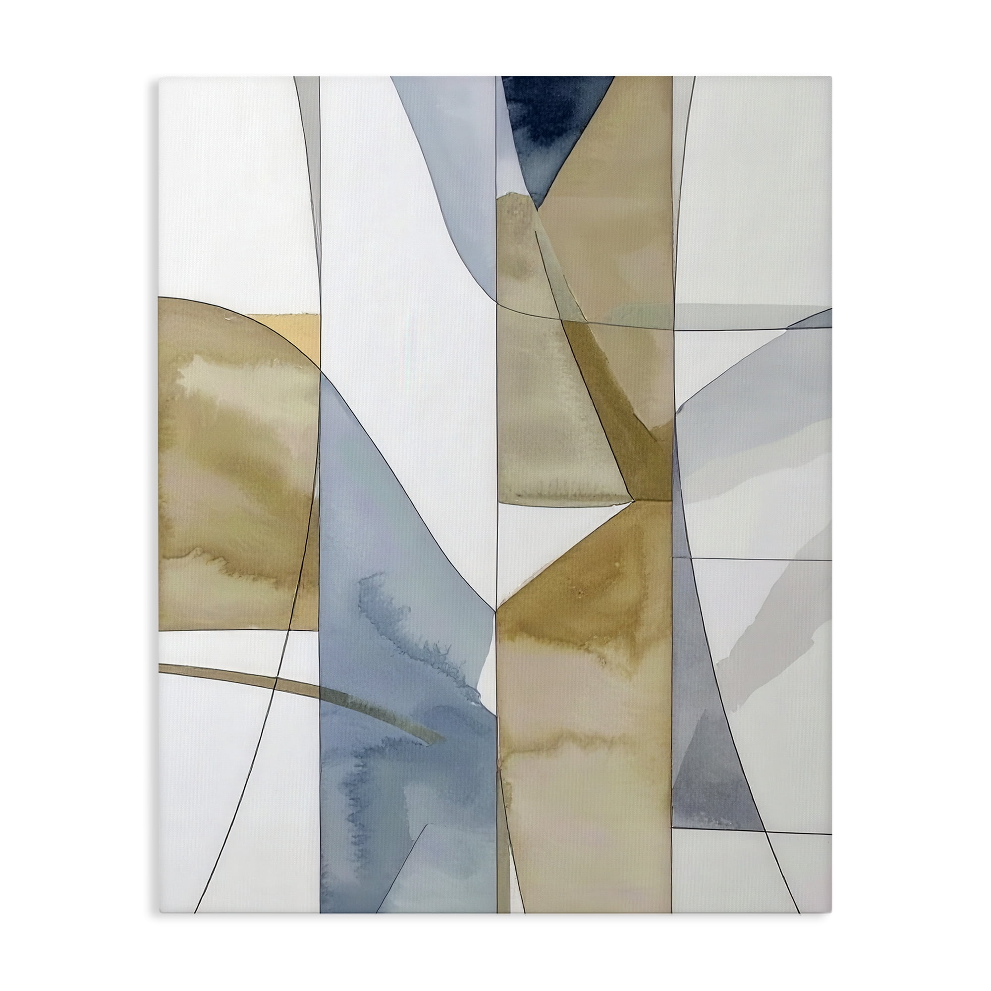 Stupell Industries Geographic Abstract Sections Canvas Wall Art, design by Alonza Saunders