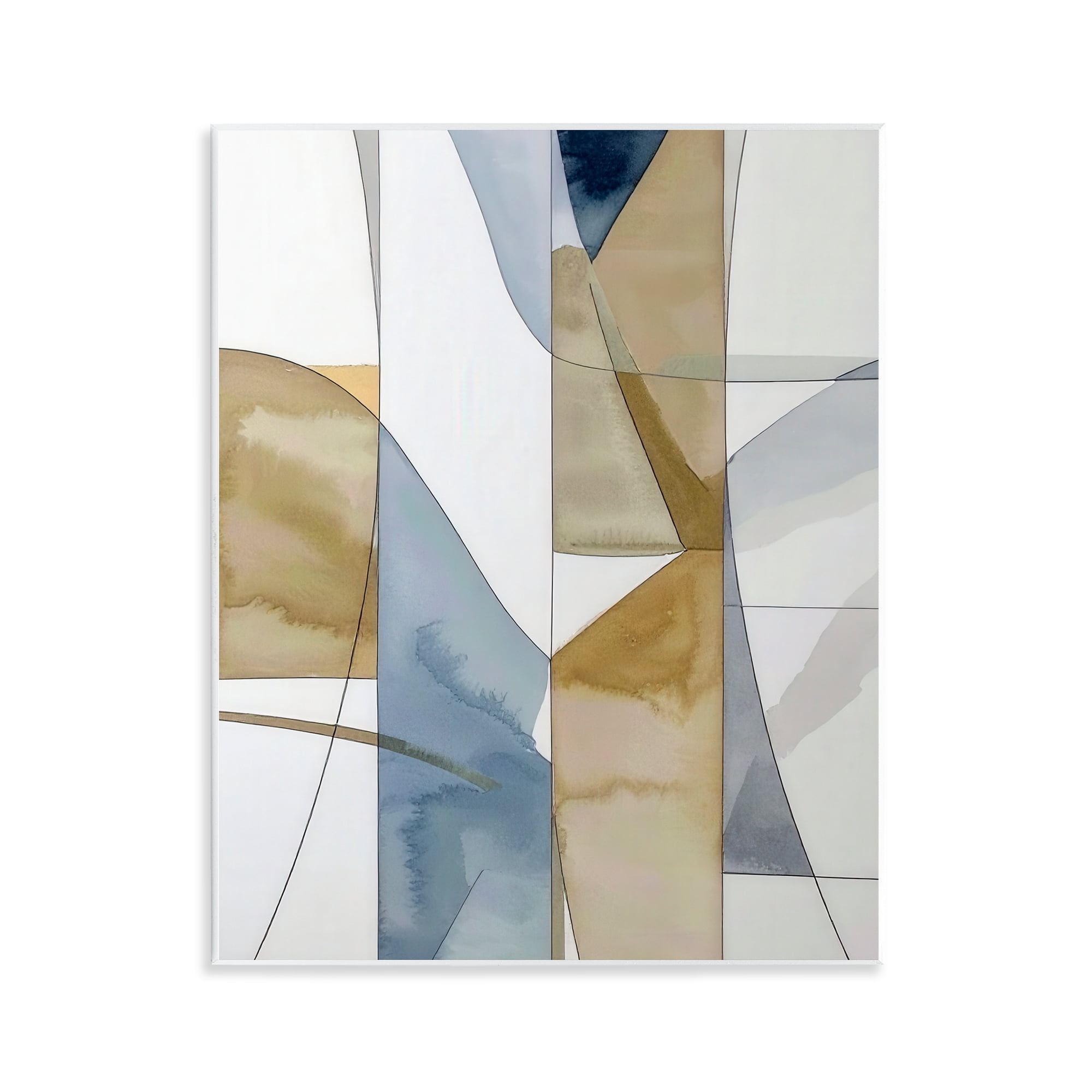 Stupell Industries Geographic Abstract Sections Wall Plaque Art, design by Alonza Saunders