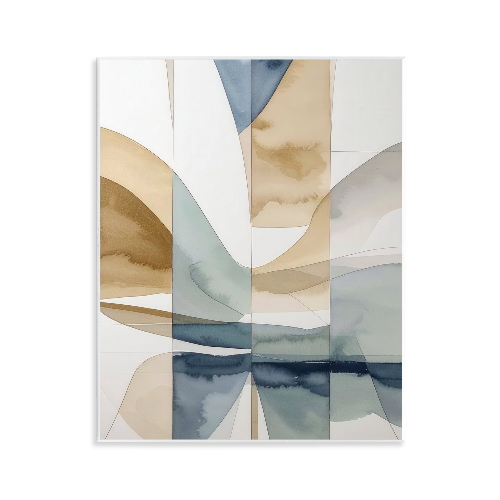 Stupell Industries Geographic Fluid Abstraction Wall Plaque Art, design by Alonza Saunders