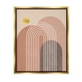 thumbnail image 1 of Stupell Industries Geometric Abstract Arch Shapes Graphic Art Metallic Gold Floating Framed Canvas Print Wall Art, Design by Caroline Alfreds, 1 of 6