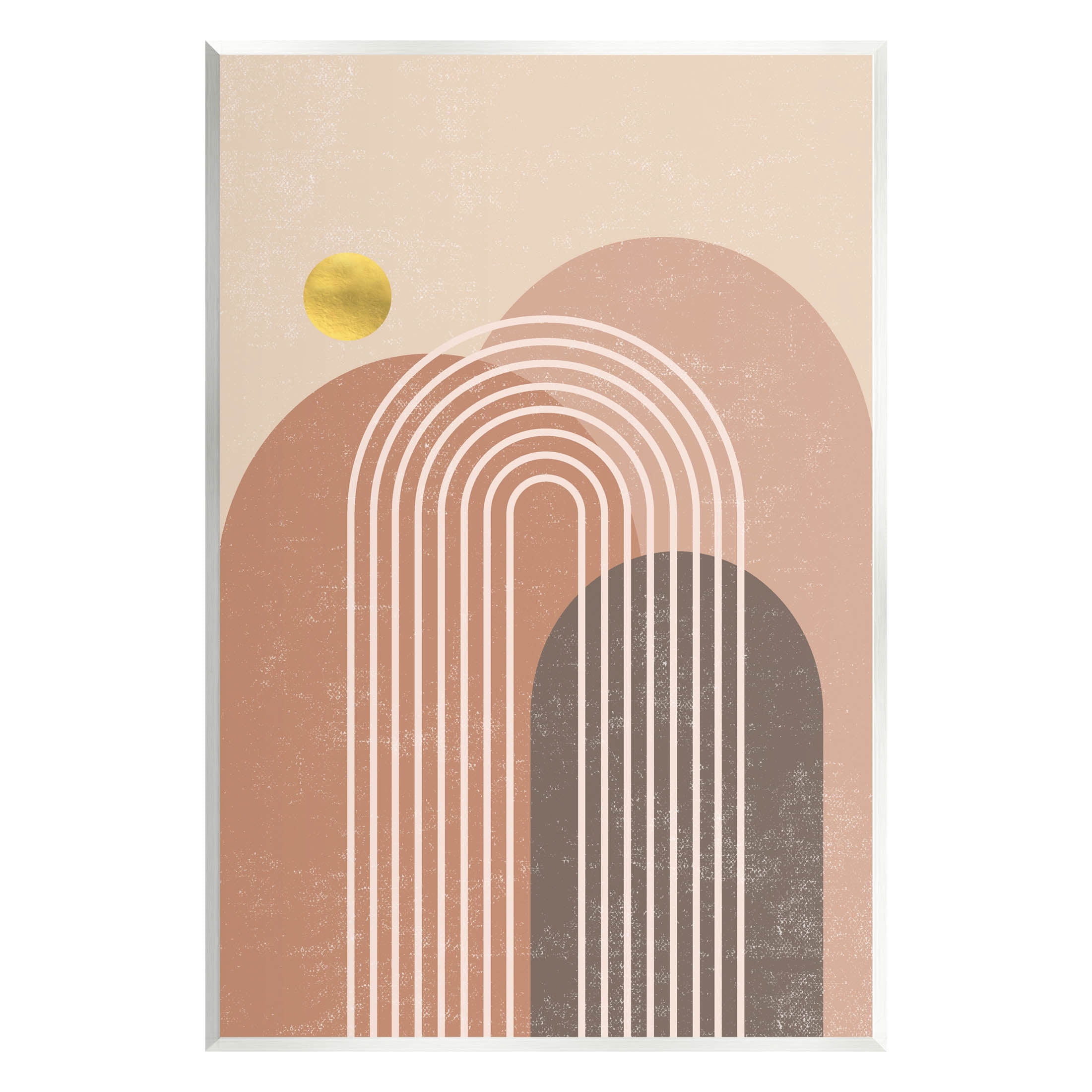 Stupell Industries Geometric Abstract Arch Shapes Graphic Art Unframed Art Print Wall Art, Design by Caroline Alfreds